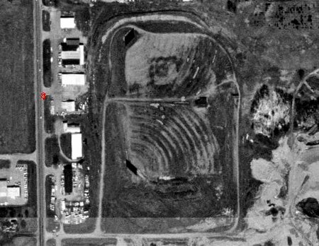 Sundowner Drive-In Theatre - Aerial - Photo From Terraserver (newer photo)